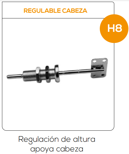 Regulable Cabeza - Regulación de altura apoya cabeza 2